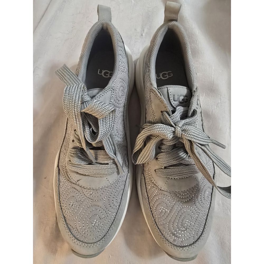 UGG Light Gray Quilted Athletic Sneakers